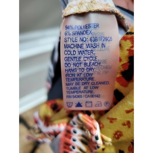 Nygard Women's Multicolor Polyester Round Neck Long Sleeve Blouse Size Medium - Picture 10 of 11